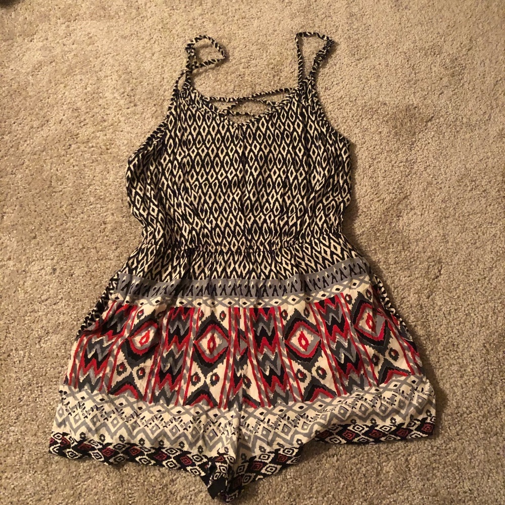 Angie Patterned Romper